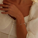 925 Sterling Silver 5mm Moissanite & 3mm Moissanite Bracelet for Women-6