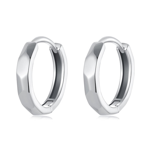 925 Sterling Silver Earrings 1.3*0.3cm for Women