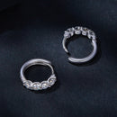 925 Sterling Silver Moissanite 0.1 Carat Platinum Plated Earrings for Women-5