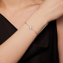 S925 Sterling Silver 0.5 Carat Moissanite Bracelet 16cm+5cm for Women-6