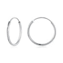 925 Sterling Silver Earrings for Women - White Gold Plated, 2.3x0.2 cm-1