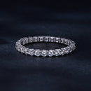 S925 Sterling Silver 2.0mm Moissanite Ring Size 9 for Women-7