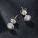 925 Sterling Silver 0.1 Carat Genuine Moissanite Earrings for Women-3