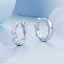 925 Sterling Silver Earrings with Platinum Plating and CZ - Stylish and Elegant Design for Women-4