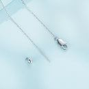 S925 Sterling Silver Plated Platinum Adjustable Necklace for Women-6
