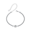 925 Sterling Silver 0.5 Carat Moissanite White Gold Plated Bracelet for Women-1