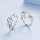 925 Sterling Silver Pavé Setting CZ Earrings for Women-3