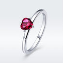 925 Sterling Silver Plated Platinum CZ Ring Size 6 for Women-4