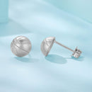925 Sterling Silver Plated White Gold Earrings-4