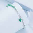 925 Sterling Silver Bracelet with Pavé Setting CZ - 210mm - for Women-4