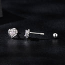925 Sterling Silver Moissanite 0.15ct Earrings for Women-4