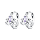 925 Sterling Silver Earrings with Pavé Setting CZ - 1.3x1.0cm - Oxidized Silver for Women-1