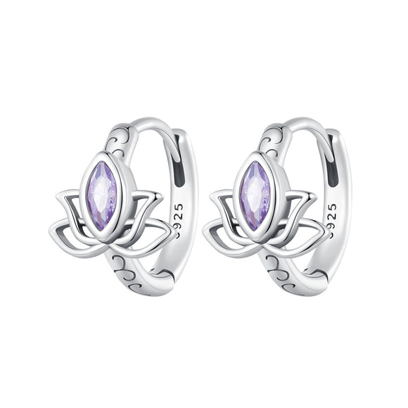 925 Sterling Silver Earrings with Pavé Setting CZ - 1.3x1.0cm - Oxidized Silver for Women