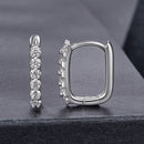 925 Sterling Silver Moissanite Earrings 1.4cm for Women-2