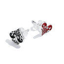 S925 Sterling Silver Oxidized Earrings with Enamel - Perfect for Any Occasion-6