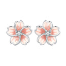 925 Sterling Silver Multi-Color Enamel Pavé CZ Earrings-3