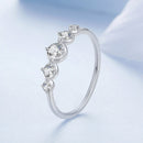 925 Sterling Silver Ring Size 6.0 with Pavé CZ in White Gold Finish for Women-1