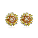 925 Sterling Silver Enamel & Glass Earrings for Women-2