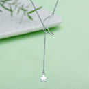925 Sterling Silver Necklace 47cm with Moon Pendant for Women-3