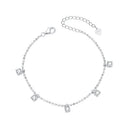 925 Sterling Silver Plated Platinum CZ Bracelet for Women-1