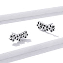 925 Sterling Silver Earrings with Pavé Setting CZ-5
