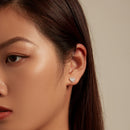 925 Sterling Silver Earrings with Pavé Set CZ-7
