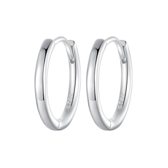 925 Sterling Silver & White Gold Plated Earrings for Women