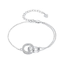 925 Sterling Silver CZ Pavé Setting Bracelet-1