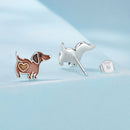 925 Sterling Silver Enamel Oxidized Earrings for Women-2