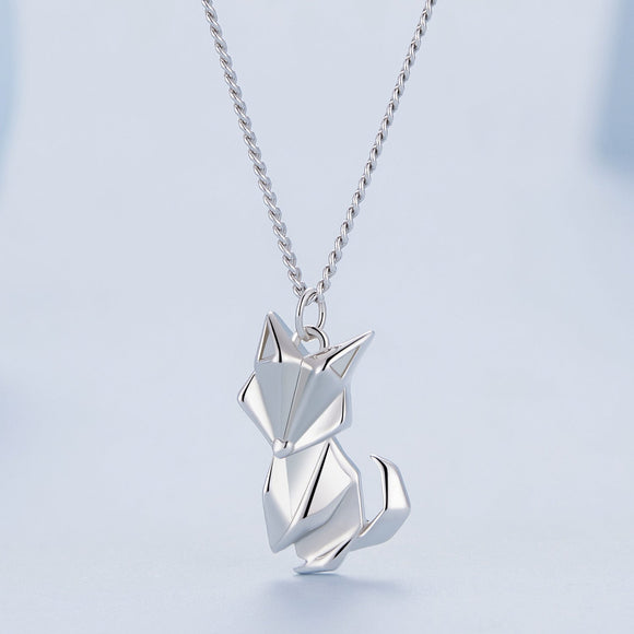 925 Sterling Silver 16mm x 10mm Platinum Plated Necklace for Unisex