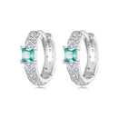 925 Sterling Silver Pavé Setting CZ Earrings for Women-2