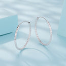925 Sterling Silver Earrings Hoops 2.5 cm for Women-5
