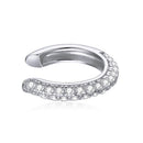 S925 Sterling Silver Pavé Set CZ Earrings - 1.1cm for Women-1
