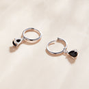 925 Sterling Silver Earrings with Pavé Setting CZ-5
