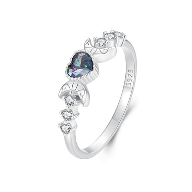925 Sterling Silver Ring with Pavé Setting CZ, Size 7.0, Women’s Jewelry - 0