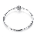925 Sterling Silver 5.8CM Diameter and 0.3CM Thick Bracelet for Women-1