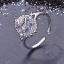 925 Sterling Silver Pendant 1.5*1.2 cm with Enamel and CZ for Women-2