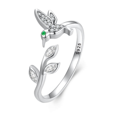 925 Sterling Silver Oxidized Silver Pavé Setting CZ Ring - 0
