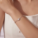925 Sterling Silver Moissanite Bracelet with Pavé Setting 15+6cm for Women-6