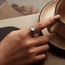 925 Sterling Silver White Gold Plated Ring with Cubic Zirconia for Women-7
