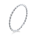 925 Sterling Silver Plated Platinum Ring Size 6.0 for Women-2
