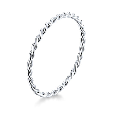 925 Sterling Silver Plated Platinum Ring Size 6.0 for Women - 0