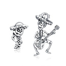 S925 Oxidized Silver Earrings Size 1.5*1cm, 2.4*1.3cm for Women-1