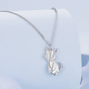 925 Sterling Silver 16mm x 10mm Platinum Plated Necklace for Unisex-3