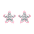 925 Sterling Silver Enamel CZ Earrings for Women-1