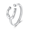 925 Sterling Silver & White Gold Plated Pavé CZ Ring-1