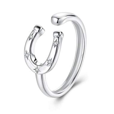925 Sterling Silver & White Gold Plated Pavé CZ Ring