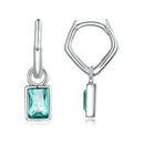 925 Sterling Silver Earrings with Pavé Setting CZ-1