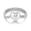 925 Sterling Silver 2.5mm Width Ring for Women-3