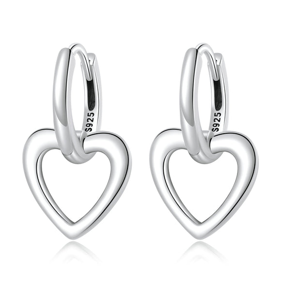 925 Sterling Silver Earrings for Women - Oxidized - 1.9x1.2cm